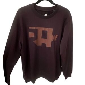 G Star Raw NWT Abstract SweatshirtLong Sleeve Crewneck.Color Cloack. Mens Large